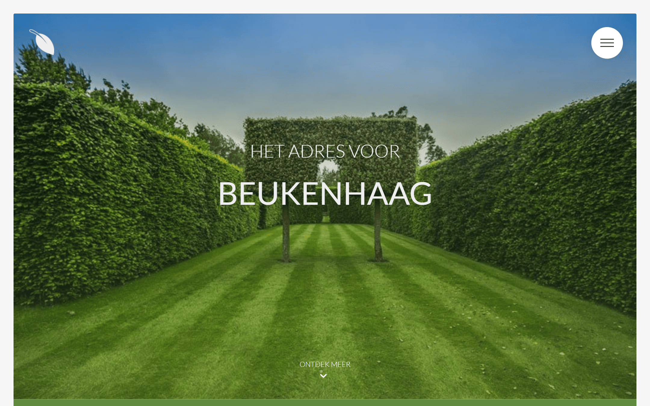 Beukenhaag.be 2019 homepage hero