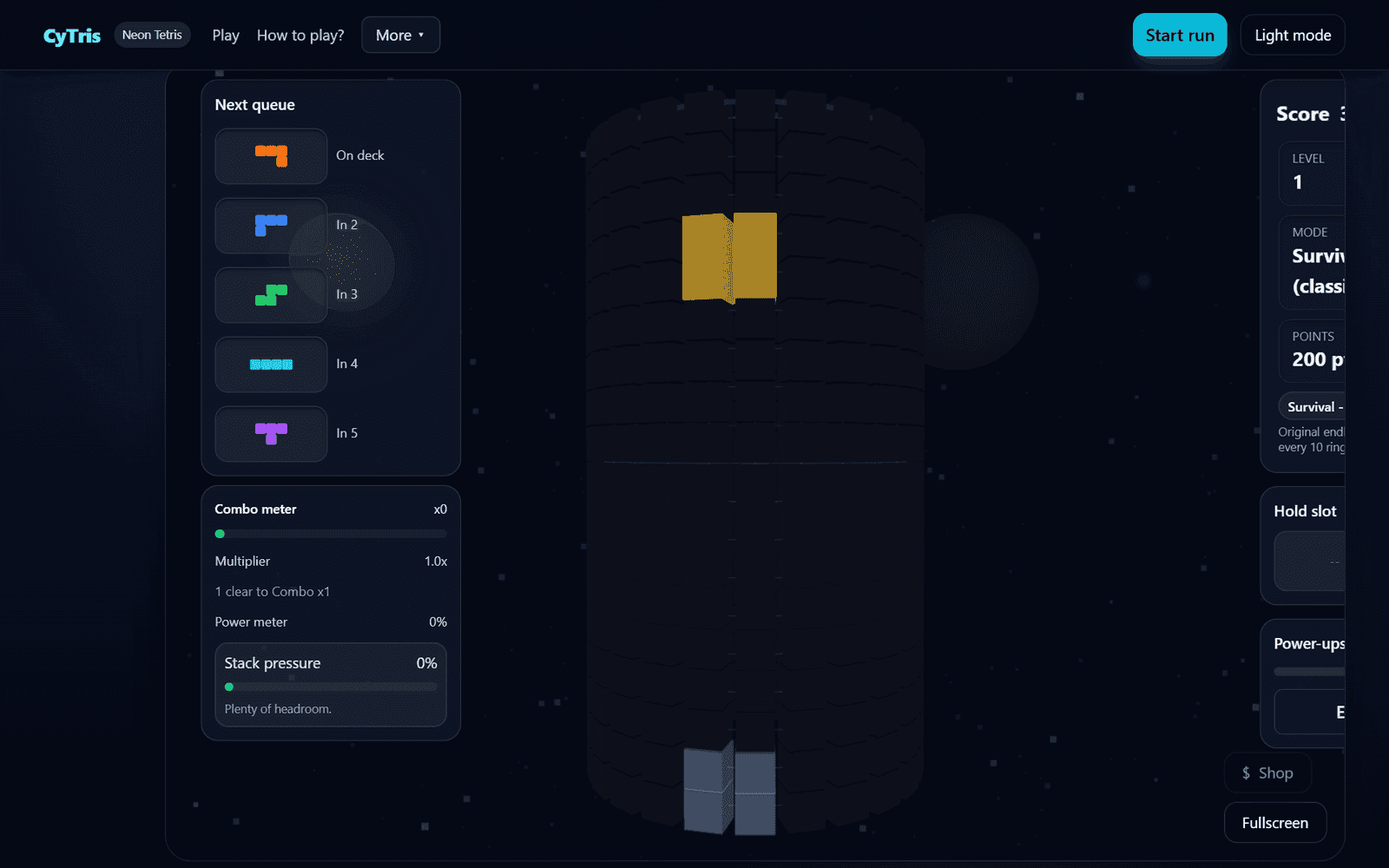 3D Tetris (CyTris) screenshot