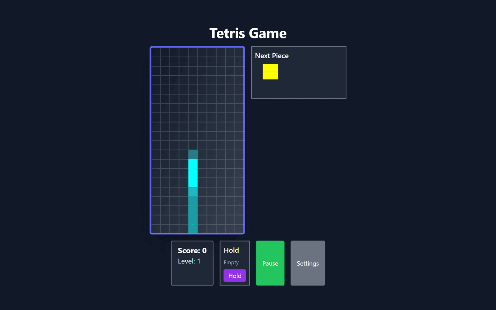 Tetris (2D) preview
