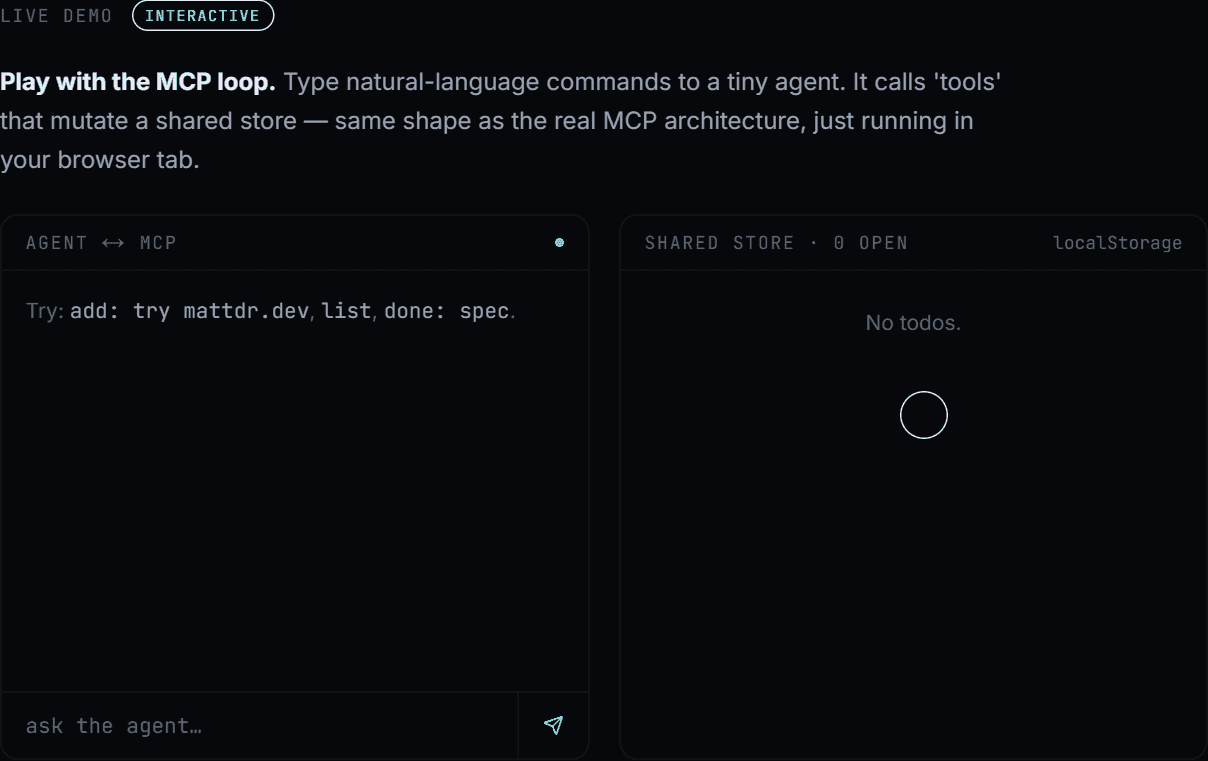 Screenshot of MCP Todo Flow